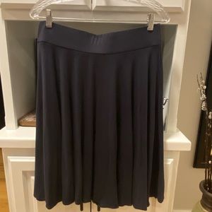 Anthropologie Black Pull-on Skirt